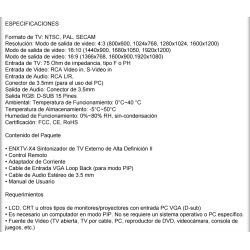 Sintonizadora de TV externa Encore ENXTV-X4 box